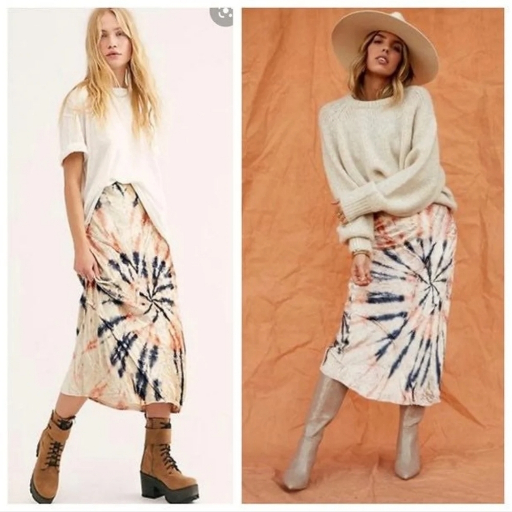 Free People Velvet maxi Serious Swagger Skirt - Picture 3 of 15